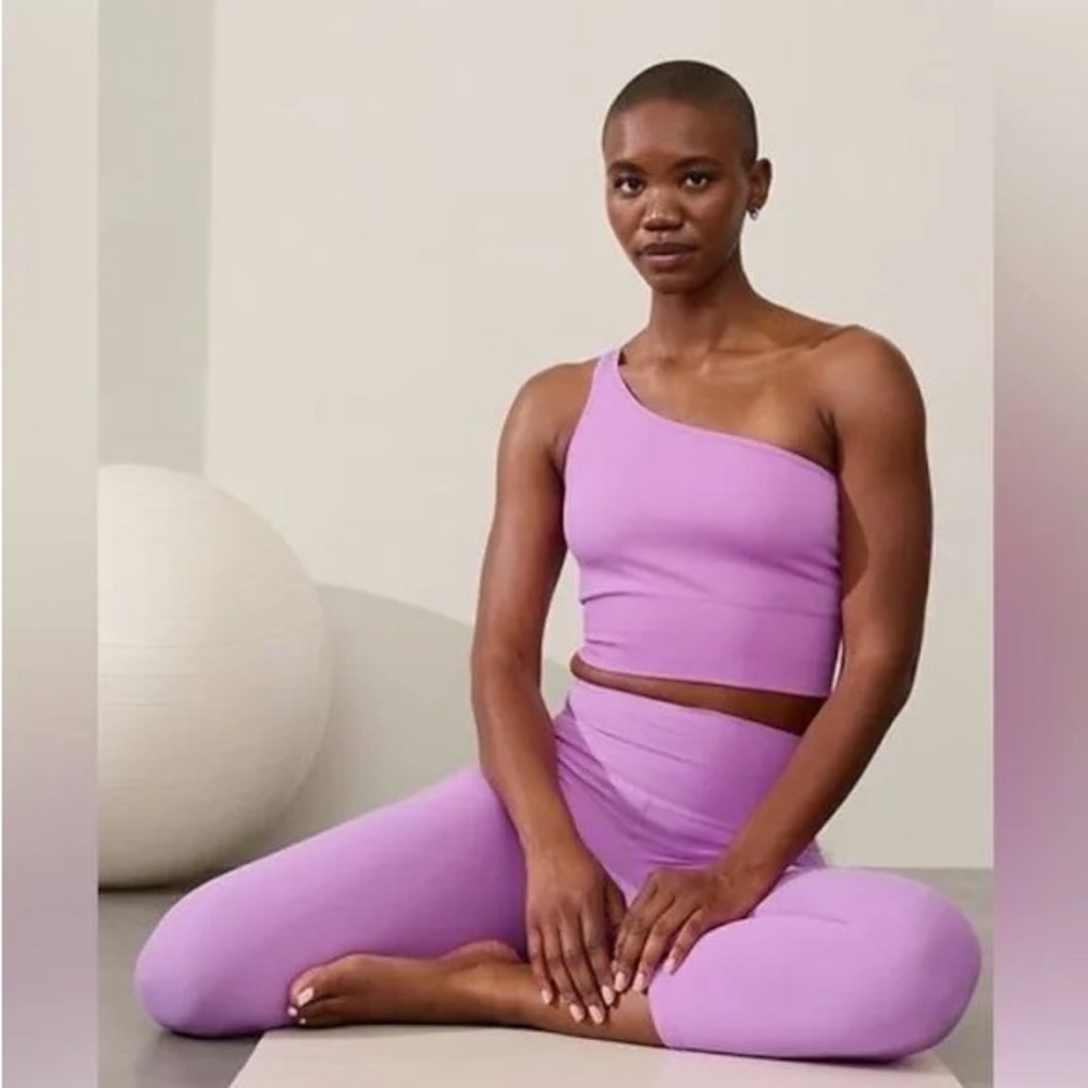 Athleta Aurora Seamless One Shoulder Tank in Orchid